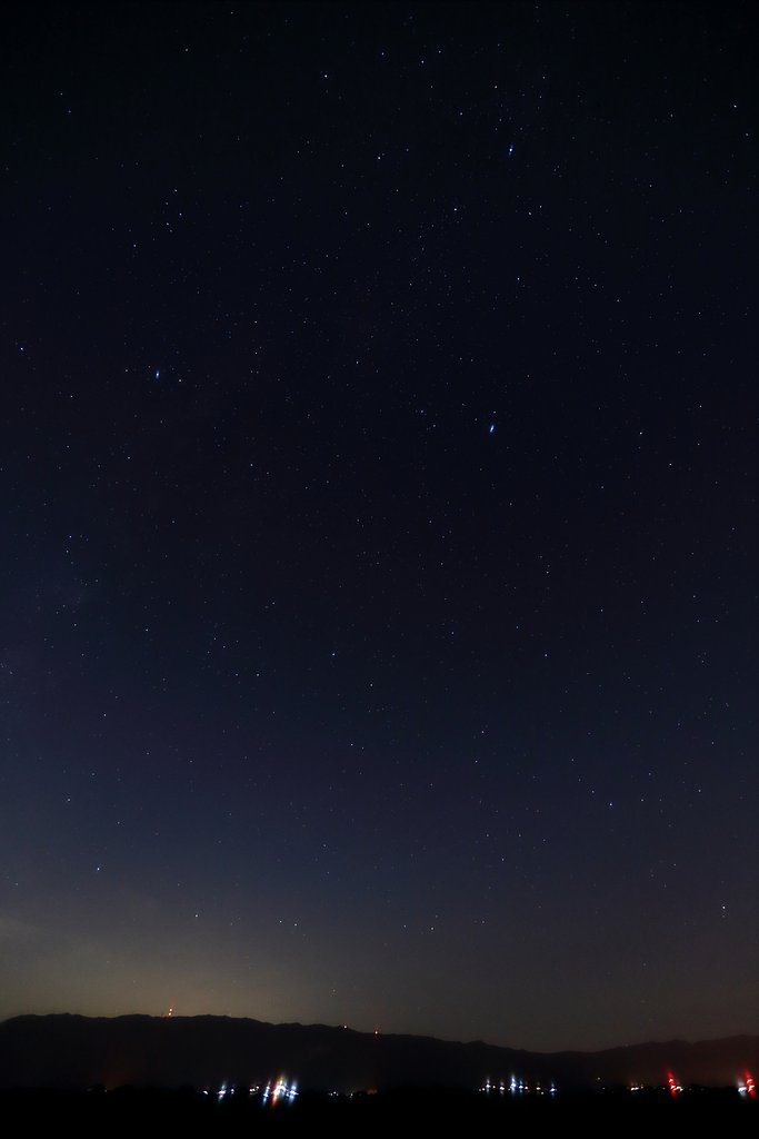 西の夜空