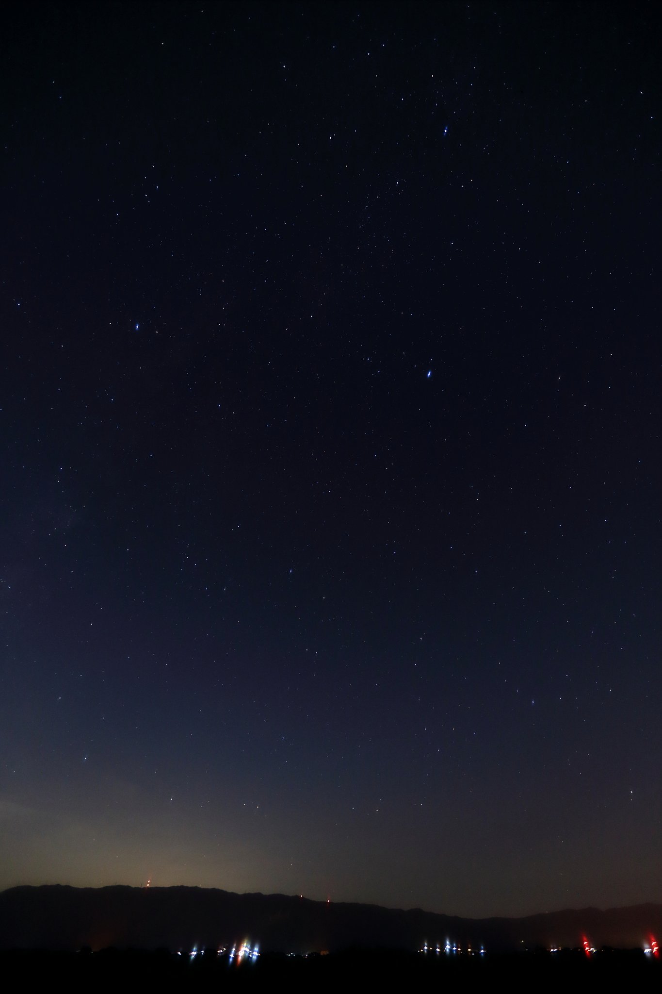 西の夜空