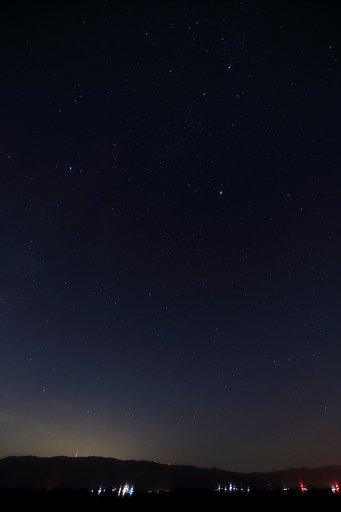 西の夜空