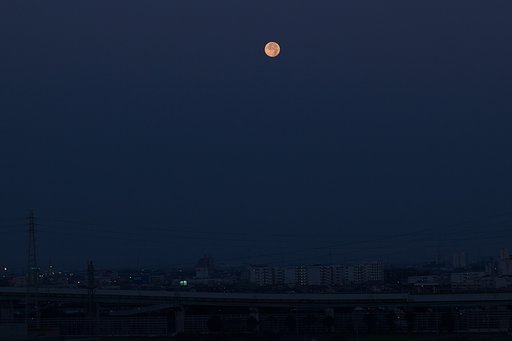 【暑】燃える月