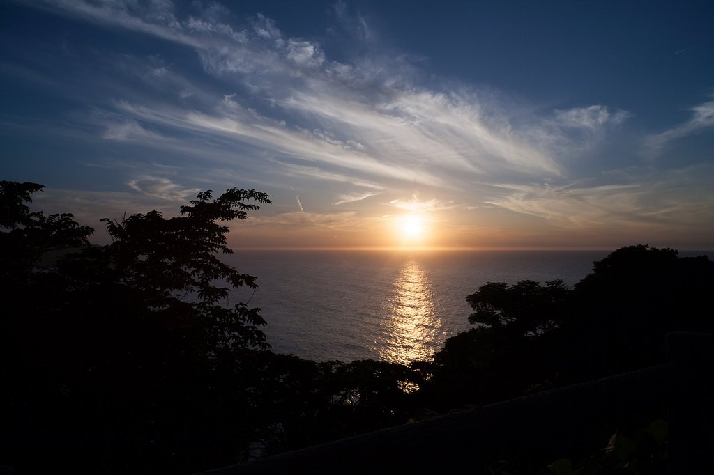 日本海の夕焼け!