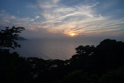 日本海の夕焼け!