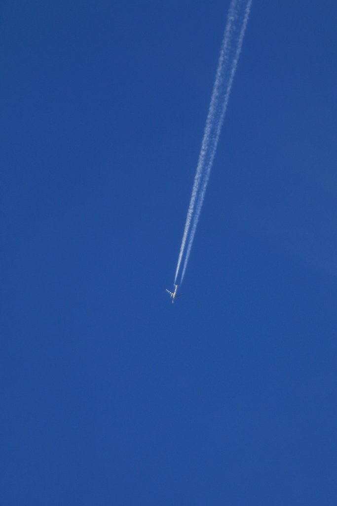 【動感】飛行機雲
