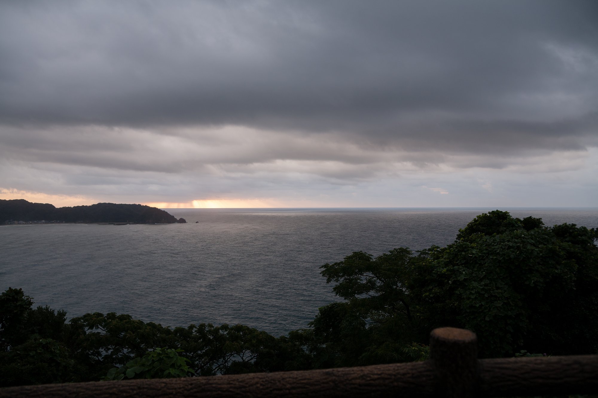 風雨の陸上岬!