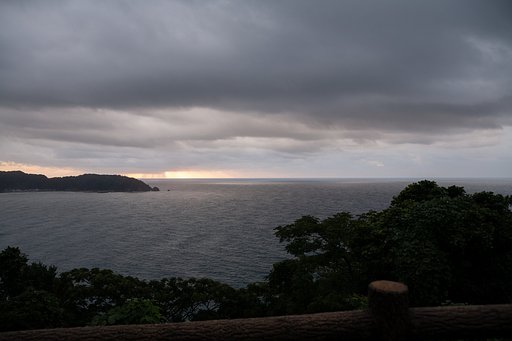 風雨の陸上岬!