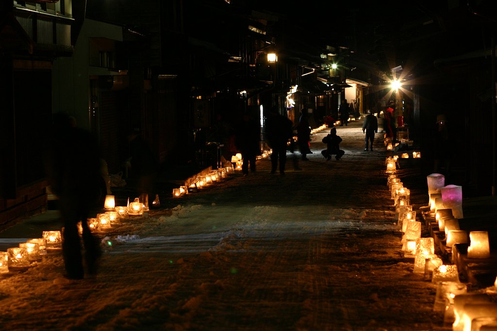 奈良井宿アイスキャンドル祭