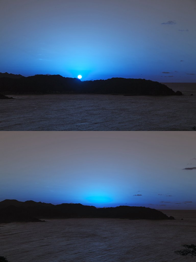 陸上岬からの夕焼け！