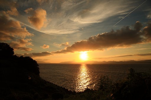 宍道湖の夕景