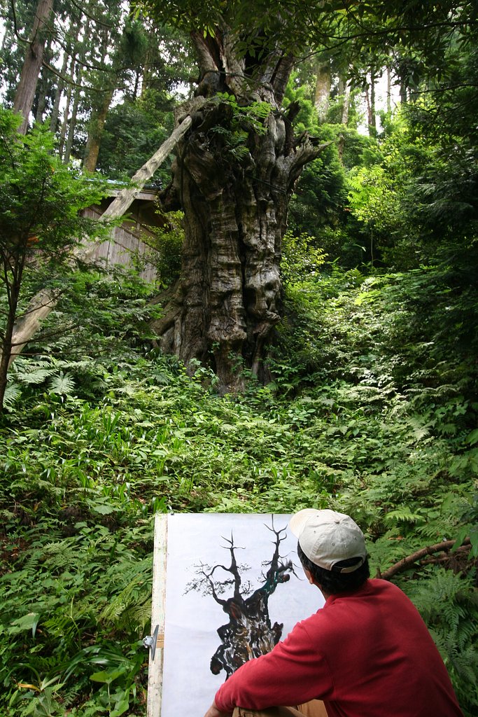 大椎を描く