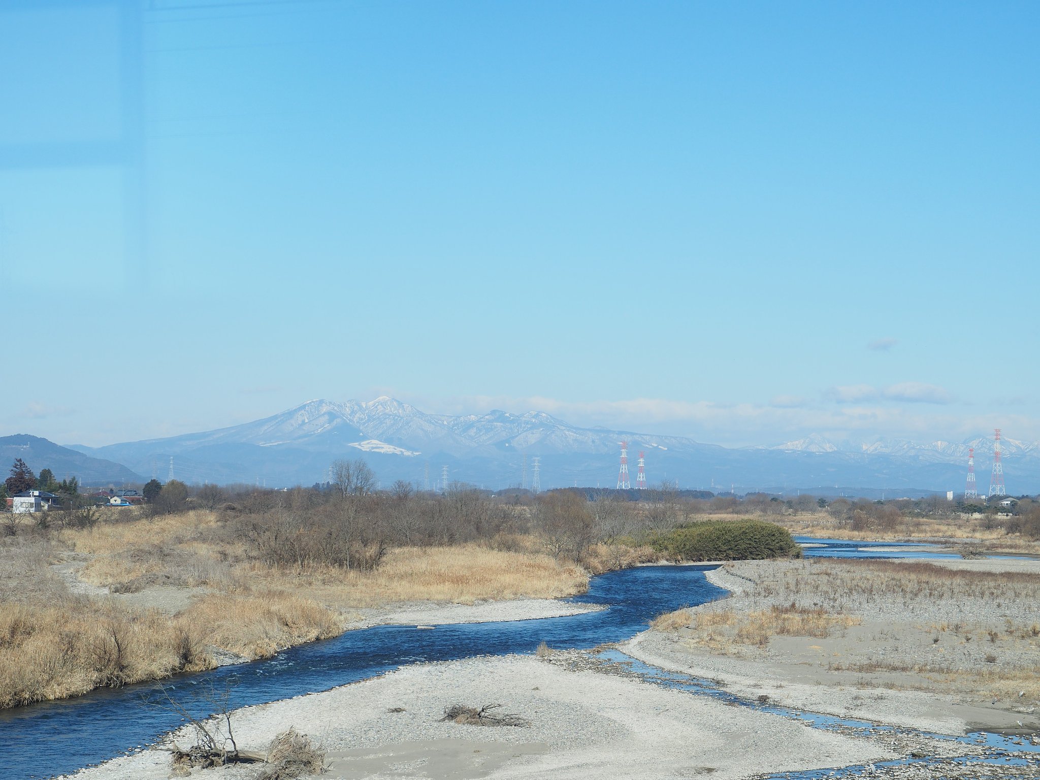 「氏家雛めぐり号」車窓