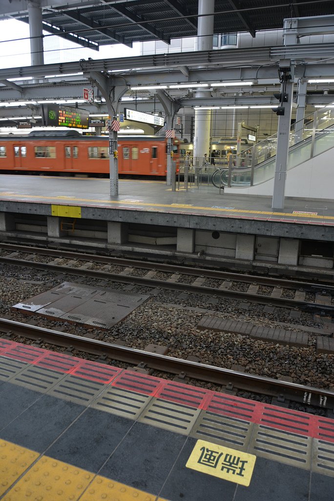 大阪駅　 TWILIGHT EXPRESS 瑞風の停車位置表示