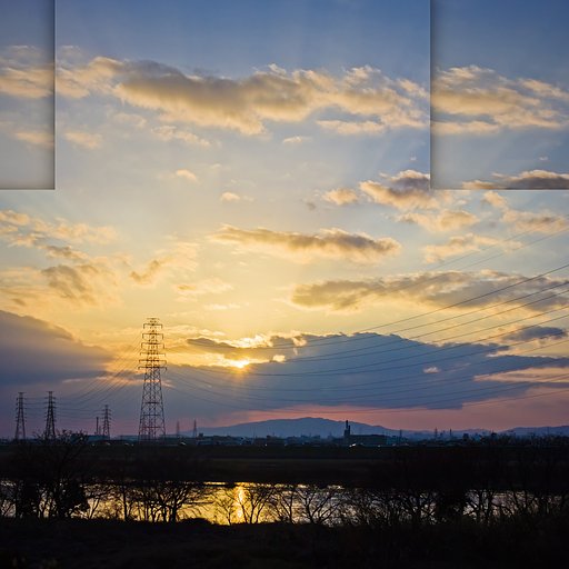 昔Photo「淀の夕焼け」