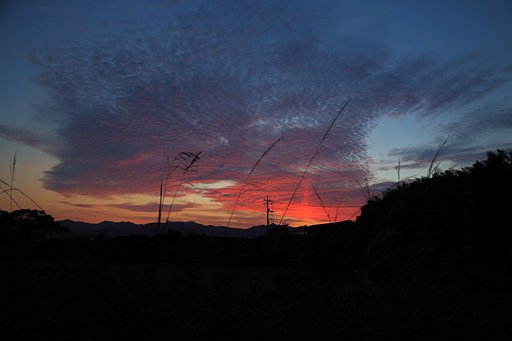 残念な夕焼け