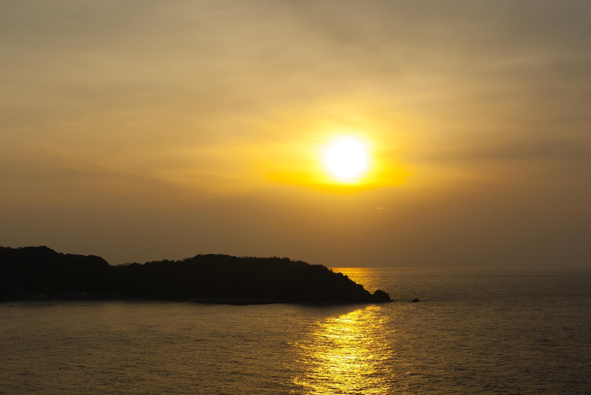 黄金色の夕焼け！