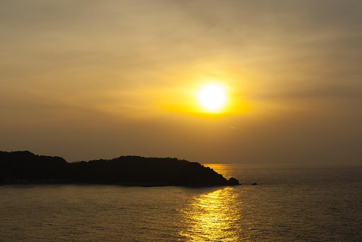 黄金色の夕焼け！