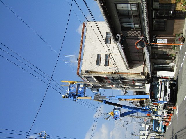 工事現場に遭遇しました