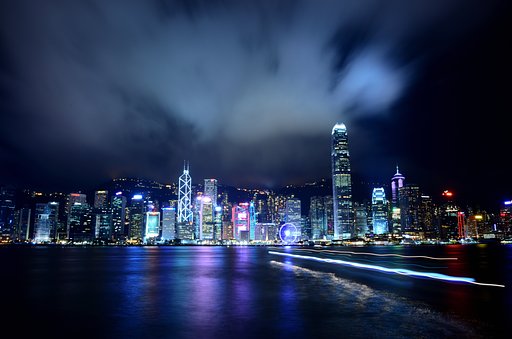 香港島の夜景