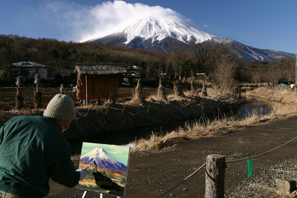 絵を描く人
