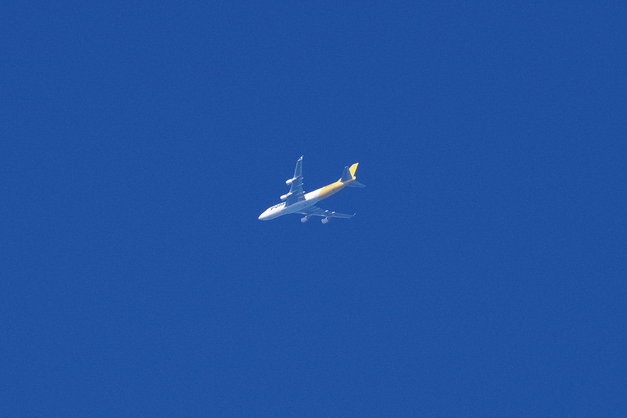 三陸の空を飛ぶジャンボ機