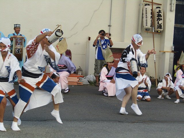阿波踊りでお迎えです