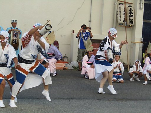 阿波踊りでお迎えです