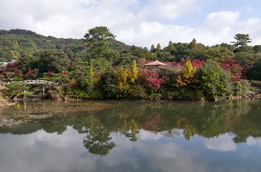 紅葉の庭園