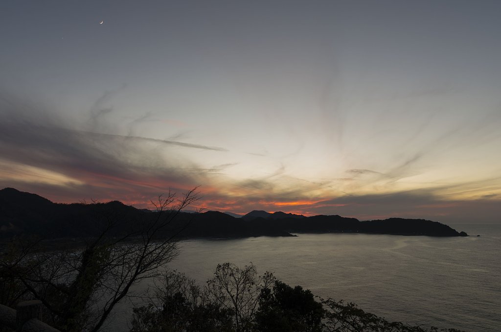 日没後の夕焼け！