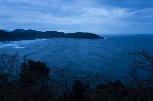 羽尾半島辺り。