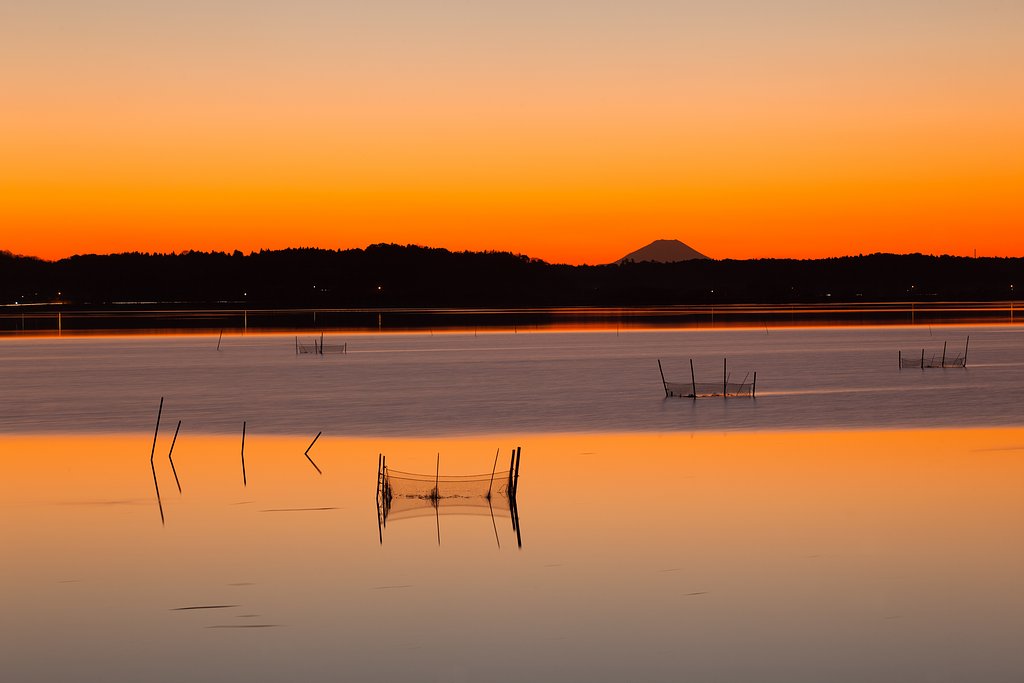 北印旛沼夕景2