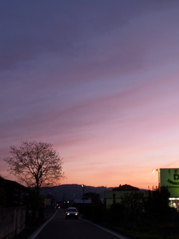 久々の夕焼け