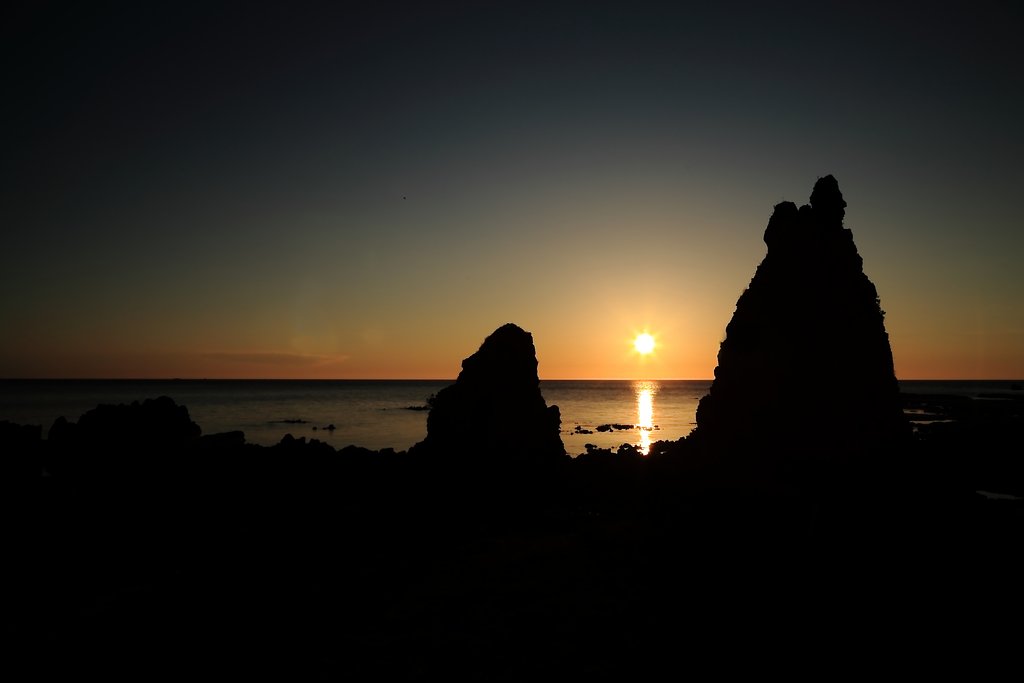夕景能登門前