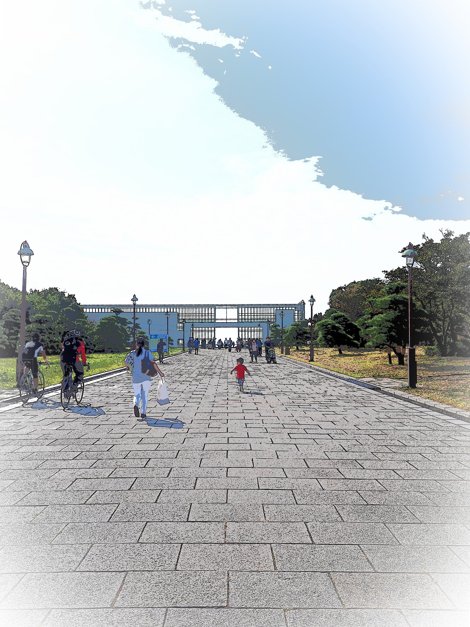 坂のある風景～葛西臨海公園～