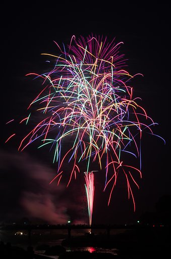 田舎の花火