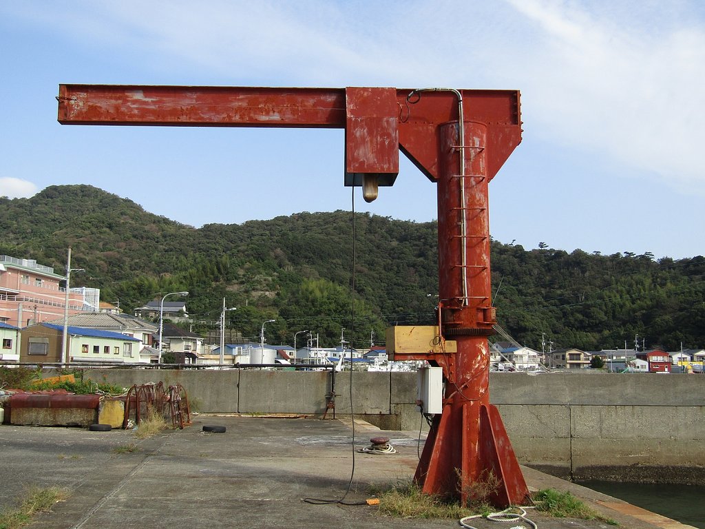 漁港に意味不明の設備がありました