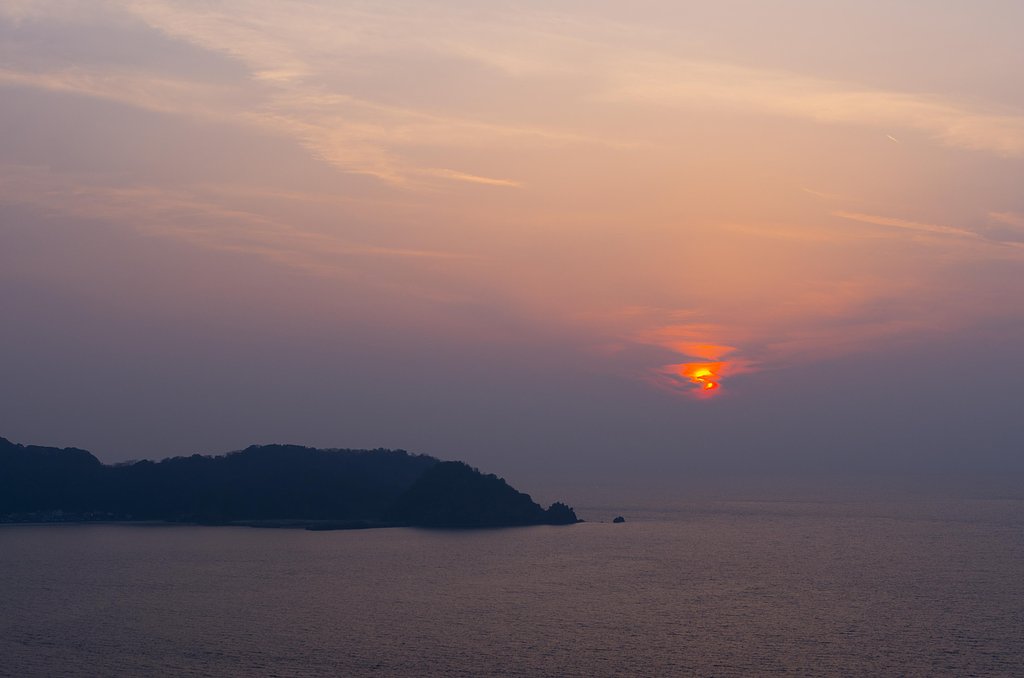 日本海の夕焼け－２。