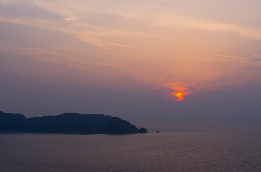 日本海の夕焼け－２。