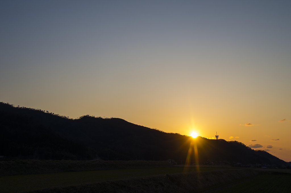 黄金色の夕焼け-1！
