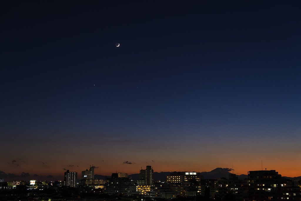 夕暮れ