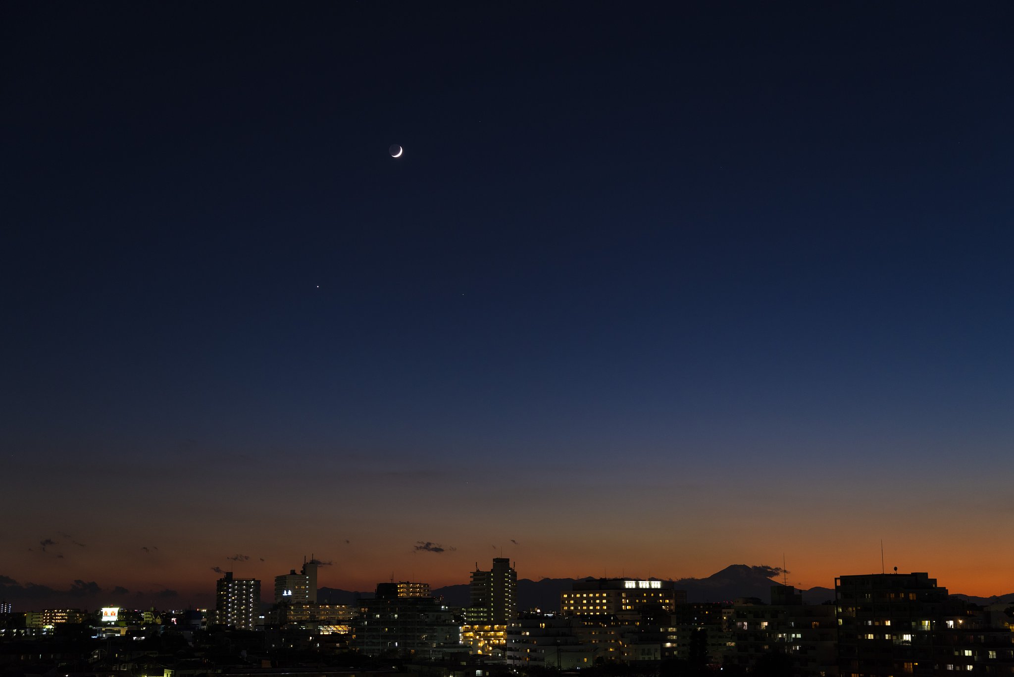 夕暮れ