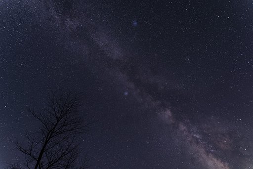 夏の大三角と天の川