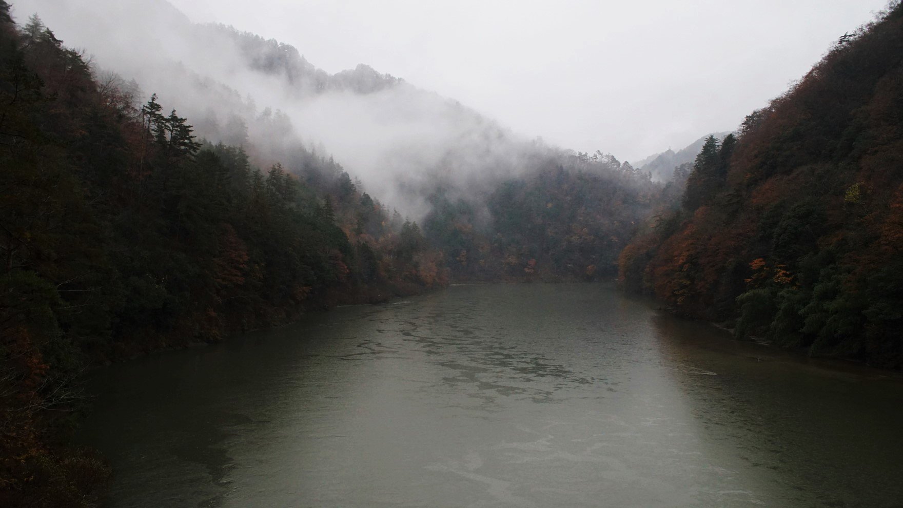 雨の天竜峡