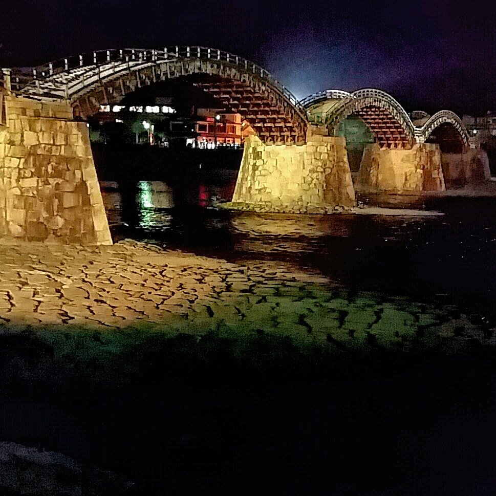 錦帯橋❤ライトアップ