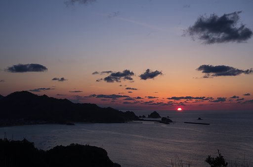 日没隠岐諸島。