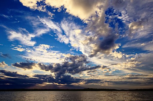 メキシコ湾岸上の夕暮れ時：　壁紙フレンドリーバージョン