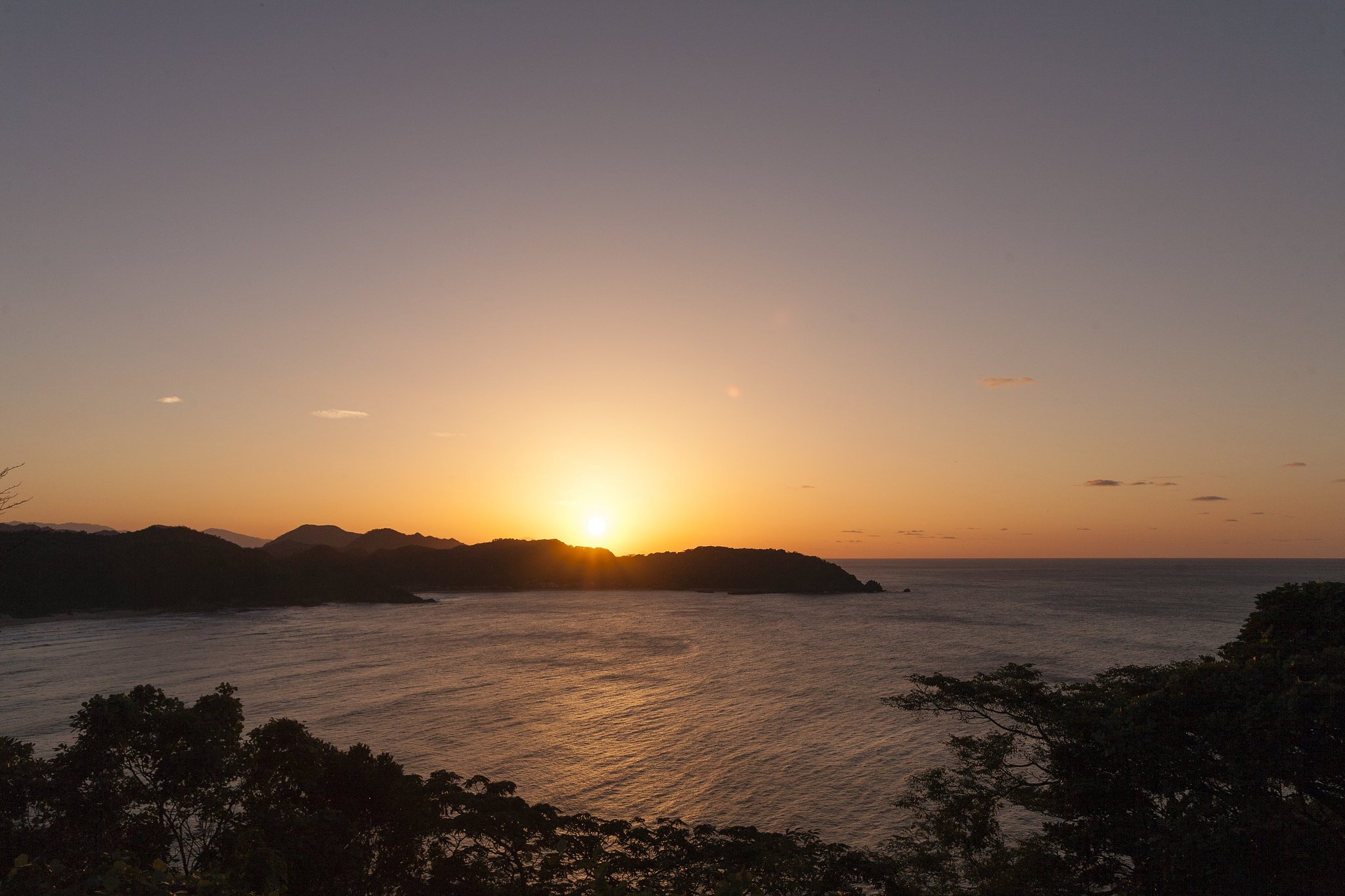 日本海の夕焼け！