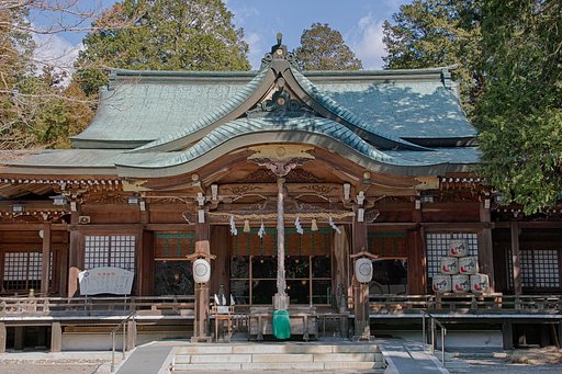 大麻比子神社の拝殿