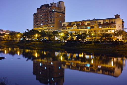 台南運河の夜景