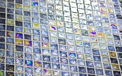 油玉ランダム【形】モザイクタイル壁