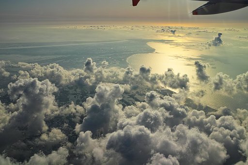 九十九里上空