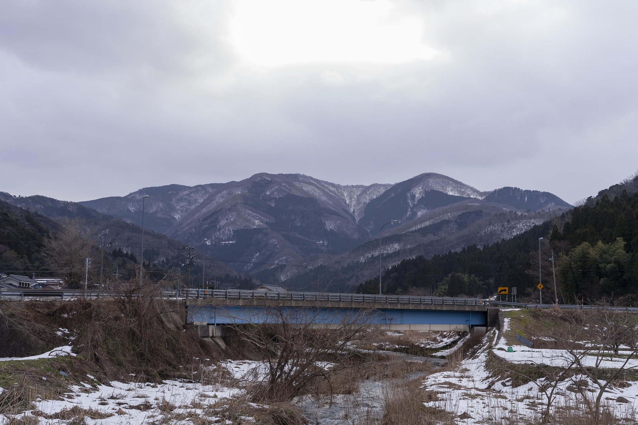 極まれにボタン雪がちらり！